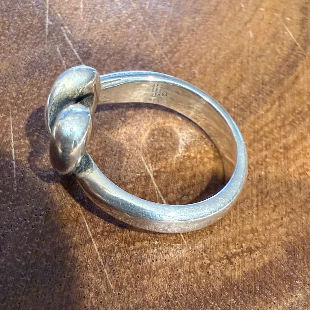 James Avery Silver Heart Knot Ring - Picture 2 of 3